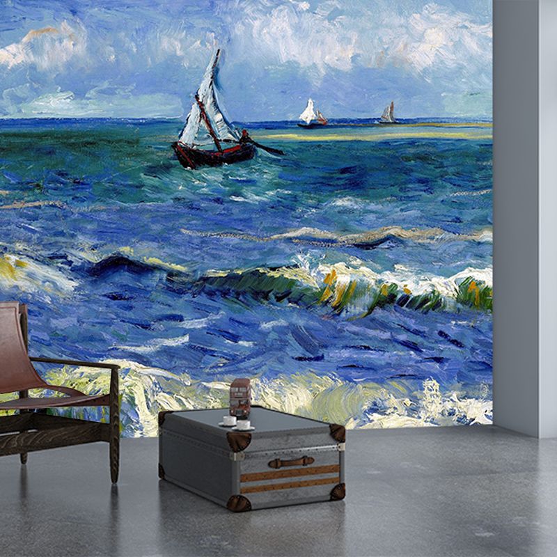 Illustration Environment Friendly Wallpaper Impressionist Painting Bedroom Wall Mural