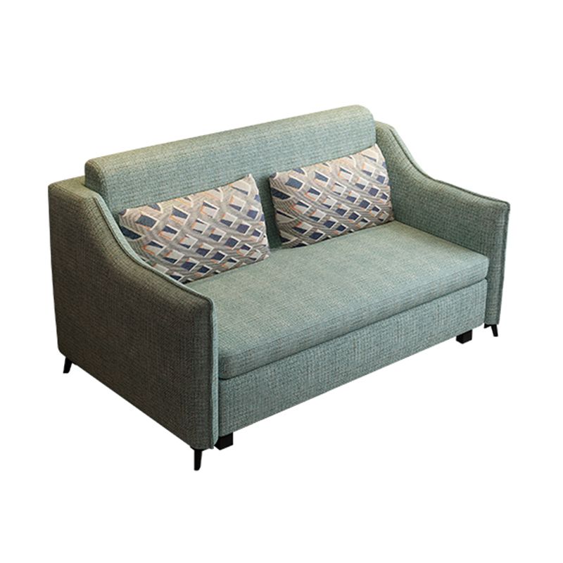 37" Wide Scandinavian Futon Sofa Bed Pillow Back Sleeper Sofa