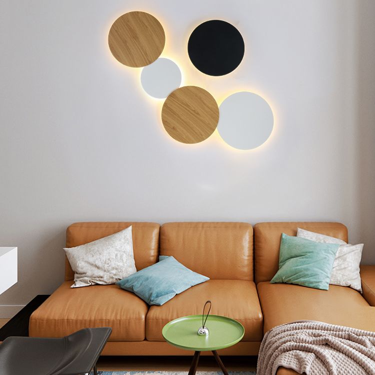 Runde Einfachheit LED WALS LIGHT MODERNE Treppenkorridor Corridor Leuchten Licht in warmem Licht