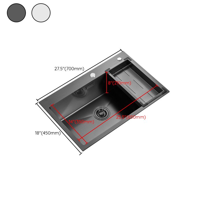 Soundproof Kitchen Sink Overflow Hole Design Drop-In Kitchen Sink with Faucet