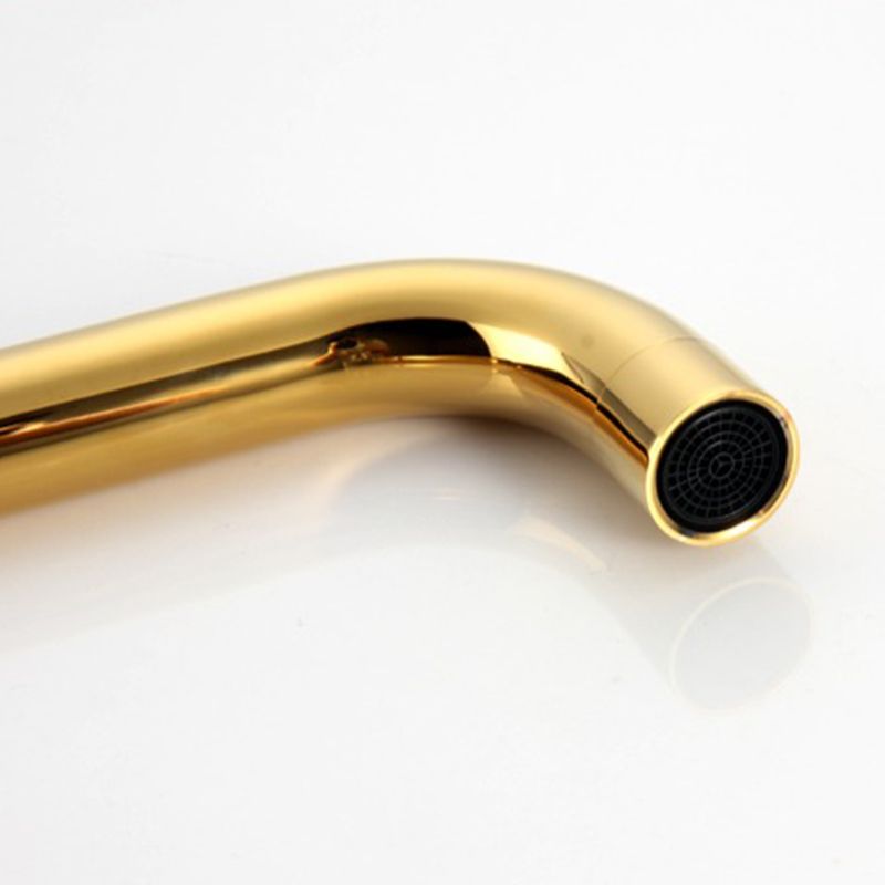High-Arc Vanity Sink Faucet Light Luxury Vessel Faucet 3-hole Faucet