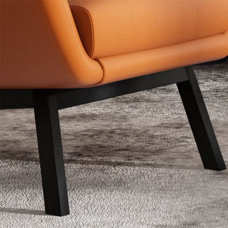 Glam 27.56" Wide Pillow Back Sponge Flared Arms Wingback Chair