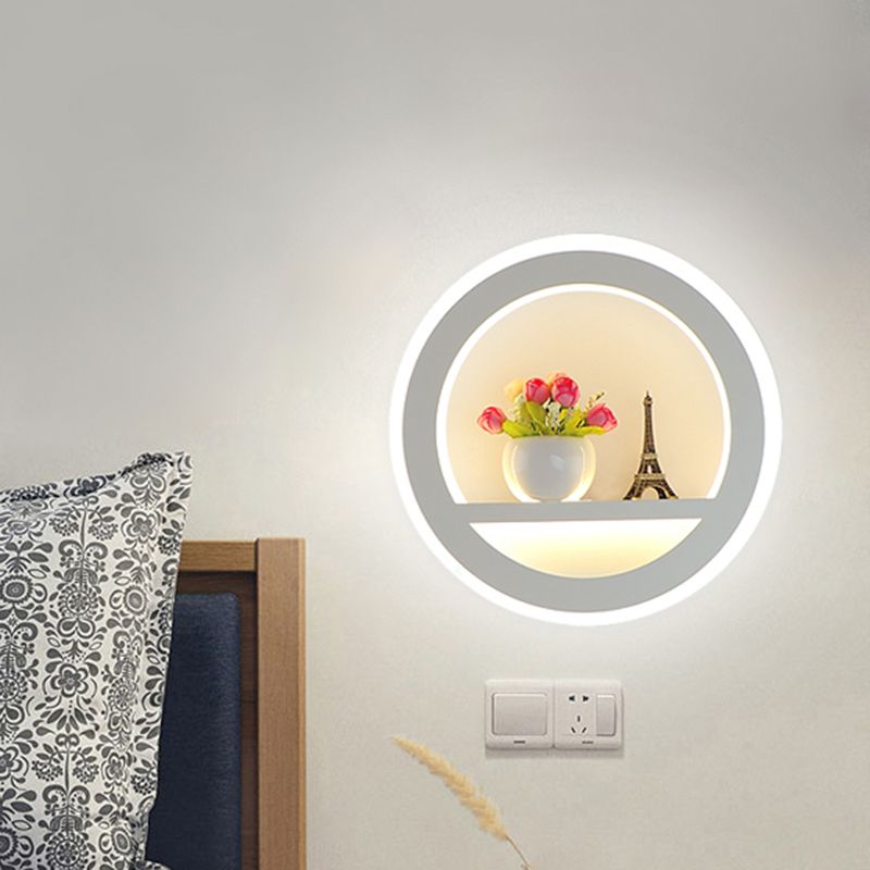 Lámparas de montaje en la pared redondo de estilo moderno 1 Lámparas de pared ligeras