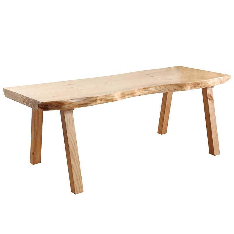 Rectangle Solid Wood Dining Table Simplicity 4 Legs Table for Dining Room