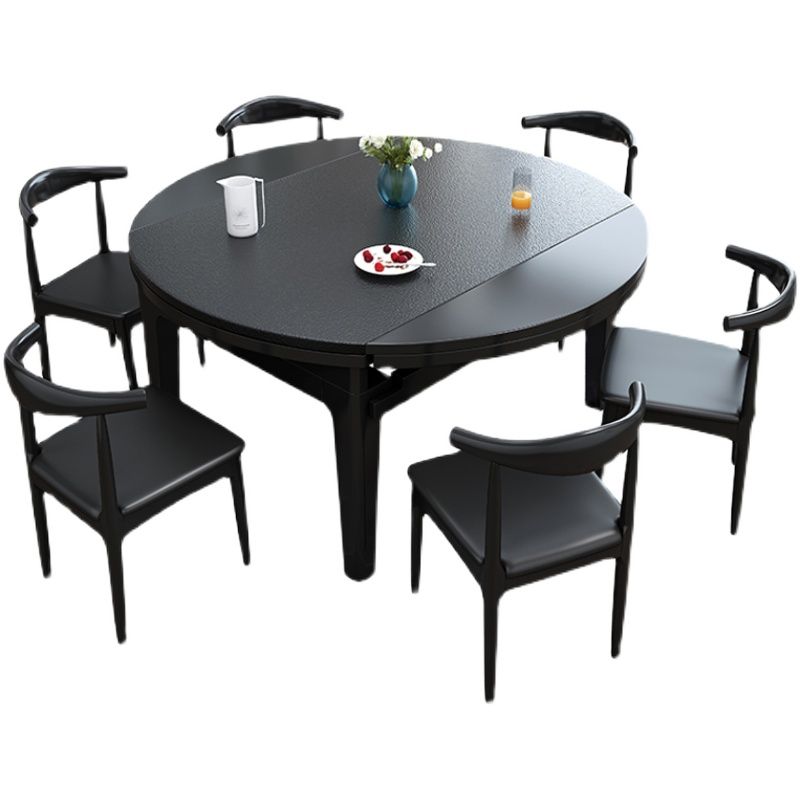 Contemporary Kitchen Dinner Table Solid Wood 4 Legs Dining Table