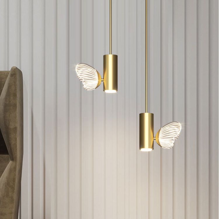 Simplicity Butterfly Hanging Light Kit Acrylic 1-Light Ceiling Light for Bedroom