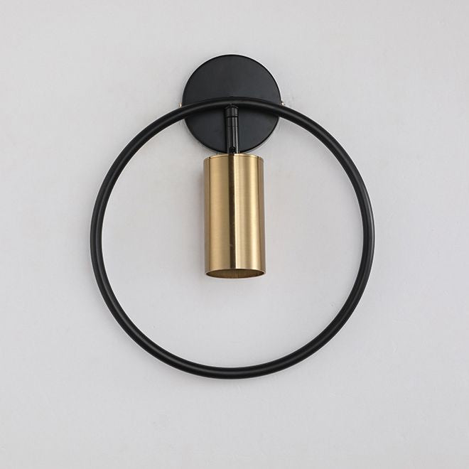 Noordse moderne lichte luxe stijl ijzeren ring achtergrond muurlicht