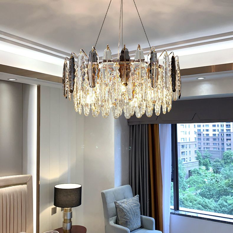 Geometrische hängende Leuchten zeitgenössischer Kristallküchen Anhänger Lichter