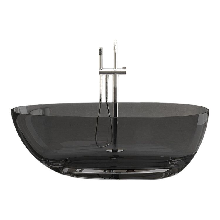 Antique Finish Soaking Bathtub Oval Stand Alone Modern Bath Tub