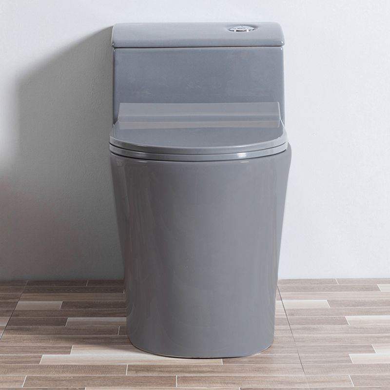 Traditional Floor Mount Flush Toilet Gray Urine Toilet for Washroom
