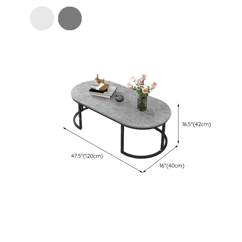 16"H Contemporary Coffee Table Single Wood Coffee Cocktail Table