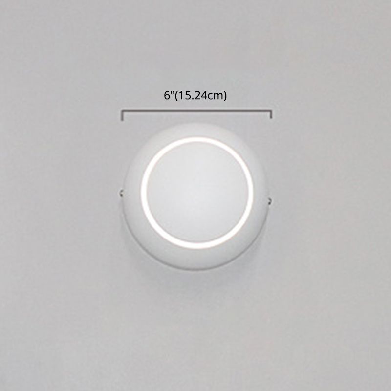 Modern Minimalist Style Rotatable Circular Wall Sconce Lighting Metal Wall Light