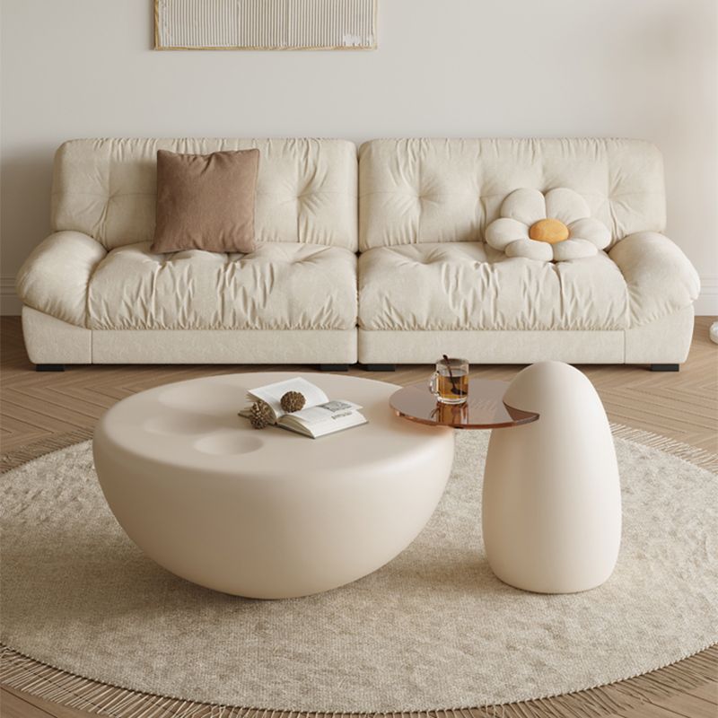 Modern Coffee Table Wooden 2 Piece Nesting Tables for Living Room