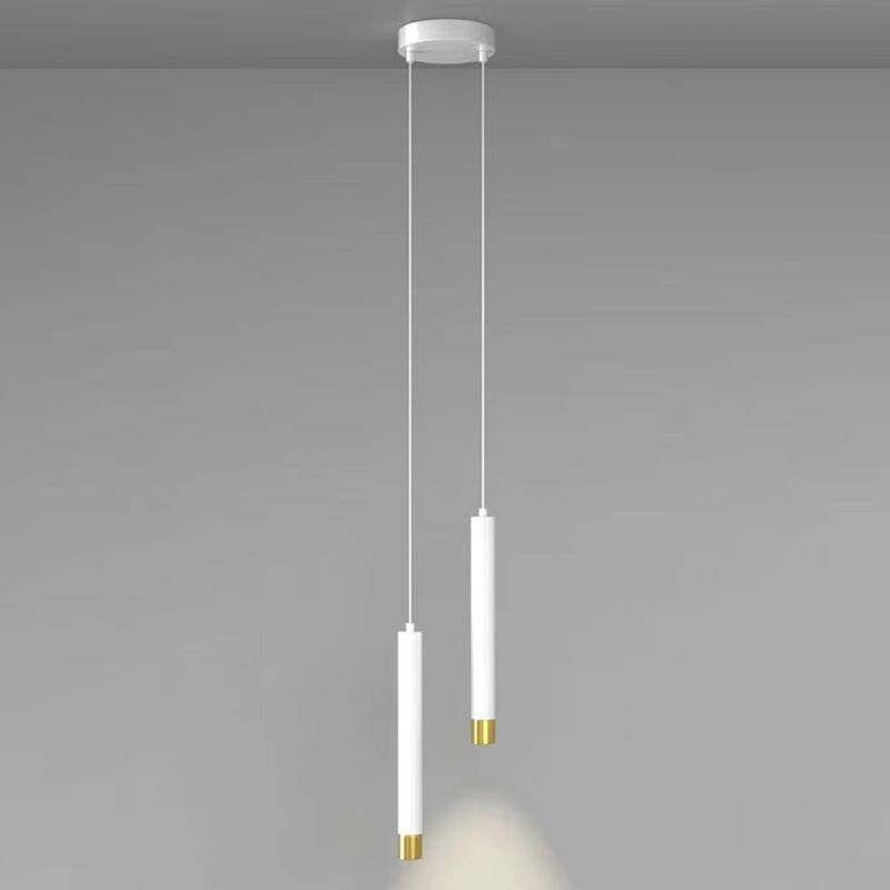 Forma in metallo a forma di cilindro Luci a sospensione Modern Style Apparecchi di illuminazione a sospensione