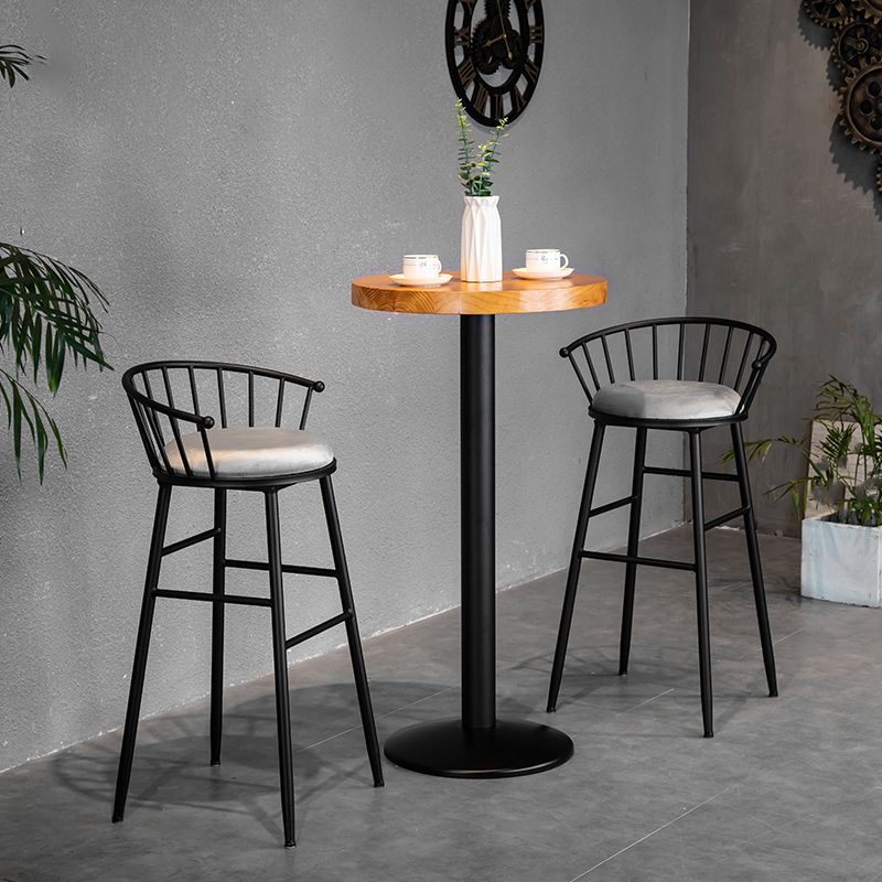 1/2/3 Pieces Bar Stool and Table Set Modern Round Pub Table Set