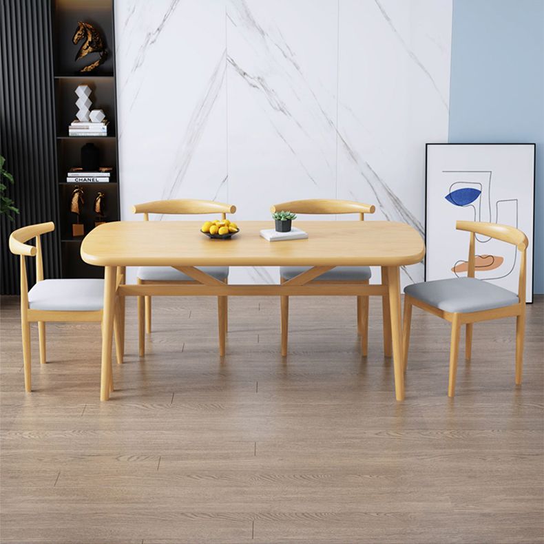 Modern Kitchen Wood Furniture of  Standard Height Formal Dining¬†Room¬†Table¬†Set