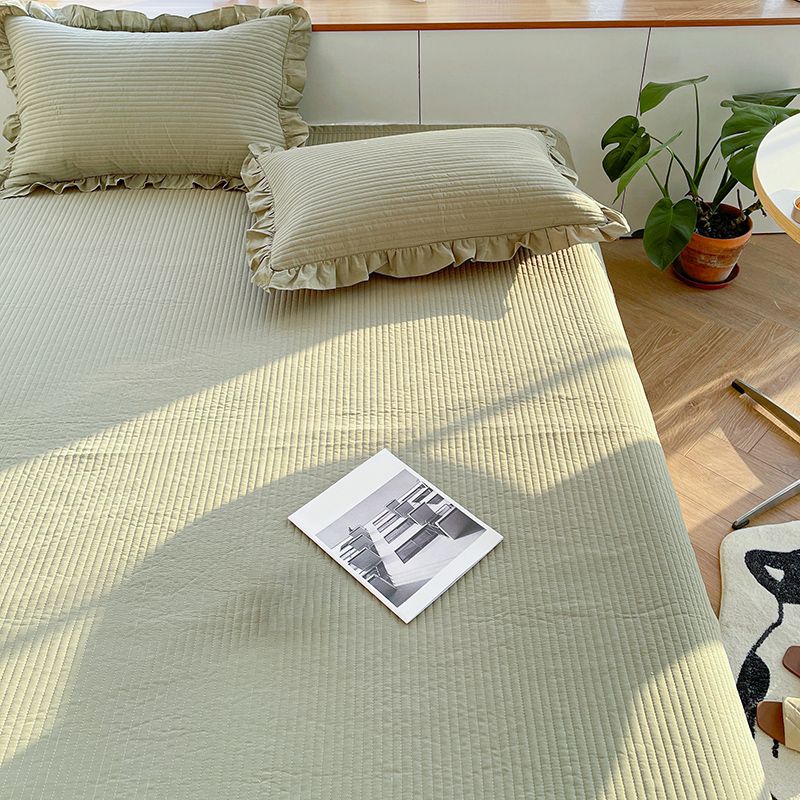 Elegant Cotton Sheet Set Solid Color Fitted Sheet for Bedroom