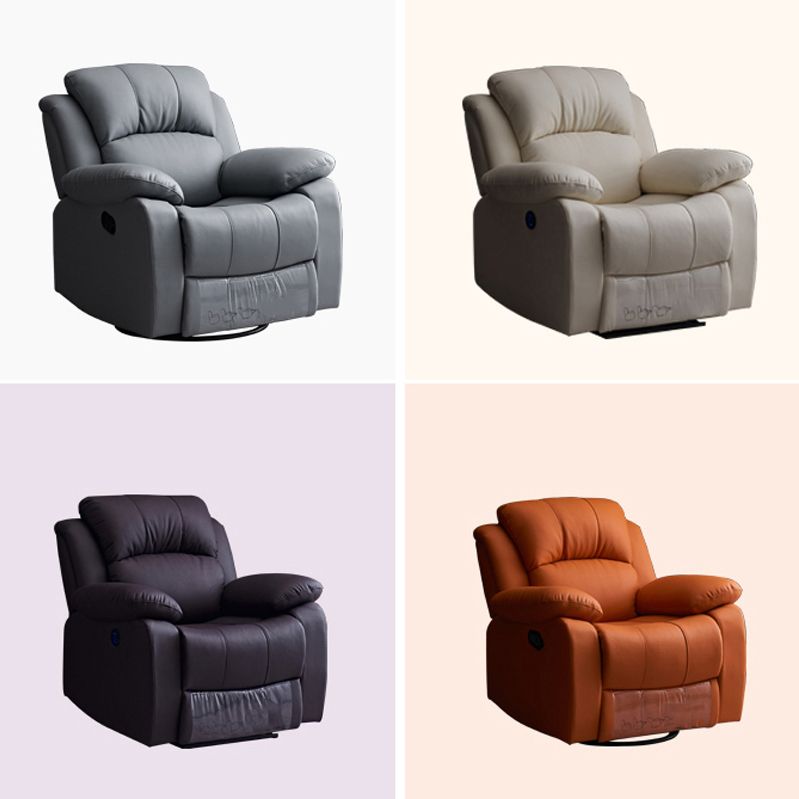 Genuine Leather Home Theater Recliner Modern Recliner for Living Room