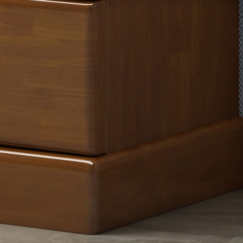 Rubberwood Accent Cabinett with 1 Door 15.74" Wide Modern Side Cabinet