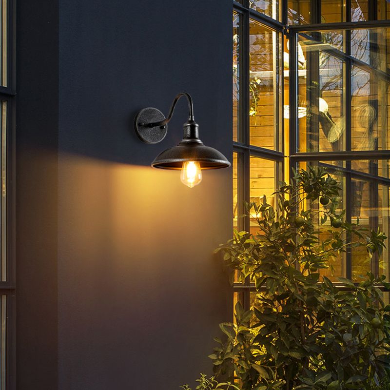 Lidwandmontaglampen Vintage Industrial Metall Wandleuchten Beleuchtungskörper für den Innenhof