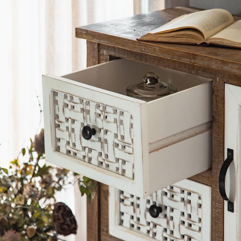 Industrial Rectangle Bar Pulls Accent Cabinet With Doors Cabinet