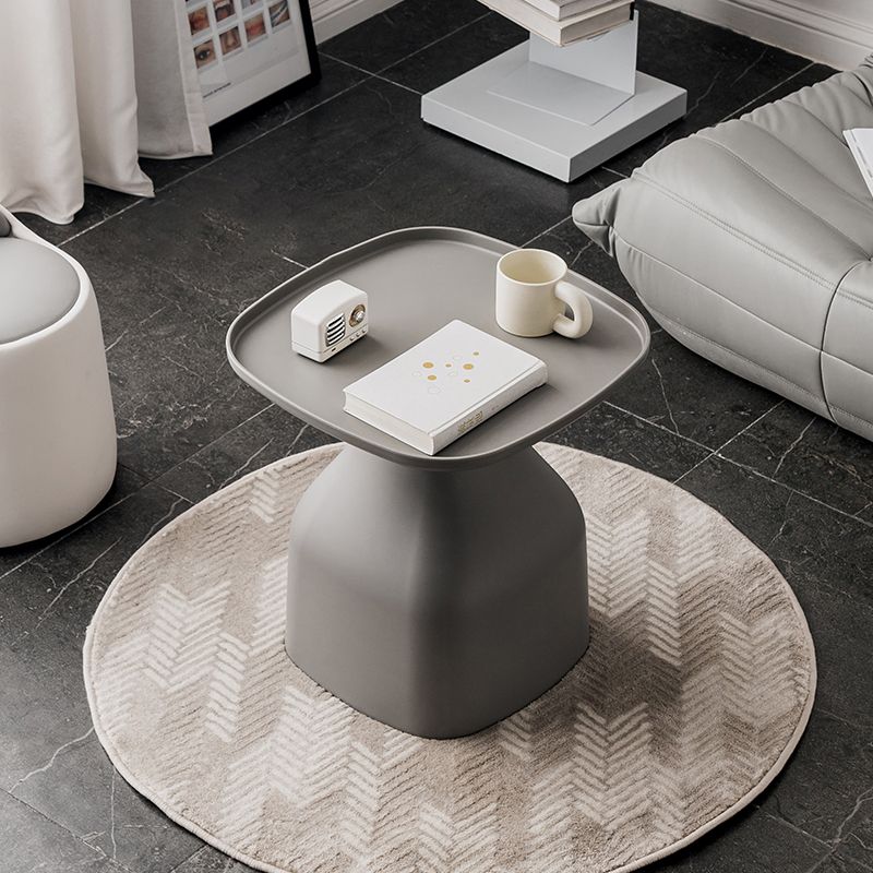 Plastic End Table Set Pedestal Tray Top Side Table for Bedroom