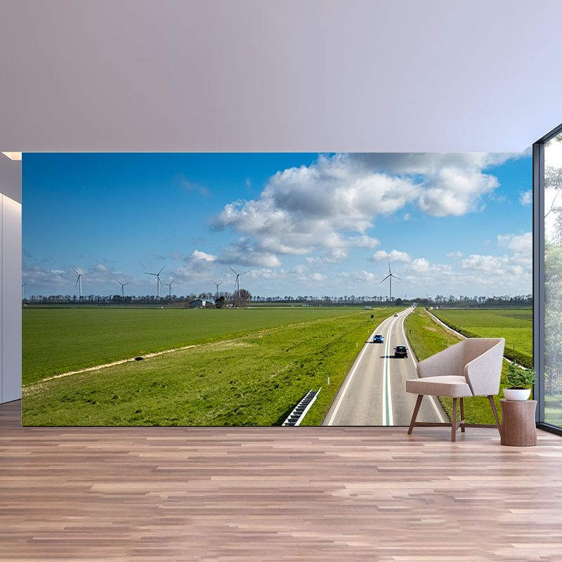 Photography Stain Resistant Wall Mural Wallpaper Traffic Sitting Room Wall Mural