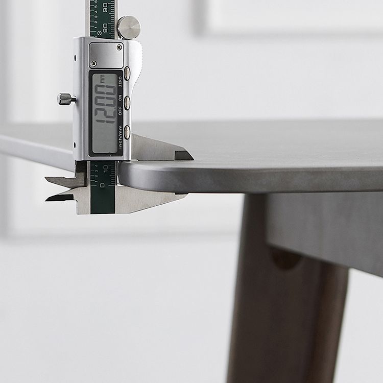 Stone Top Dining Table Mid-Century Modern Dining Table with 4 Legs