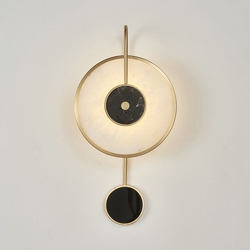 Single Modern Golden Wall Mounted Sconce Unique Wall Light for Bedroom