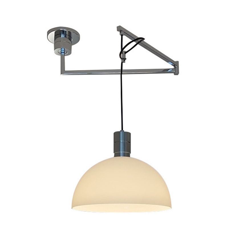 Postmodern Style Bowl Shade Hanging Light Metal 1 Light Pendant Lamp for Restaurant