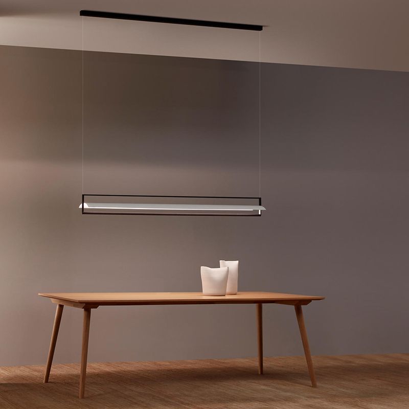 Estilo moderno lineal lámpara de lámpara de metal 1- iluminación colgante de luz
