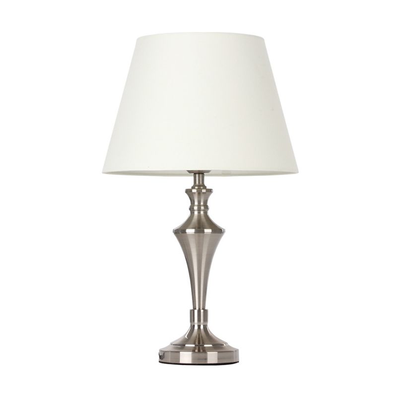 Weißer konischer Tischlicht modern