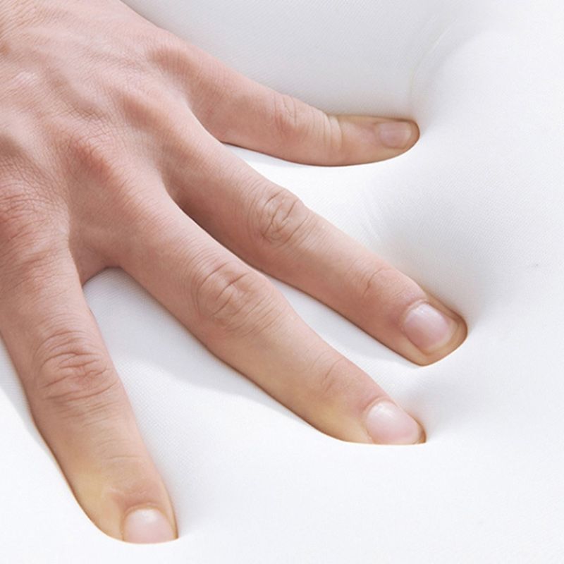 Faux Leather Ottoman Whole Colored Nailhead Trim Water Resistant Rectangle Pouf Ottoman