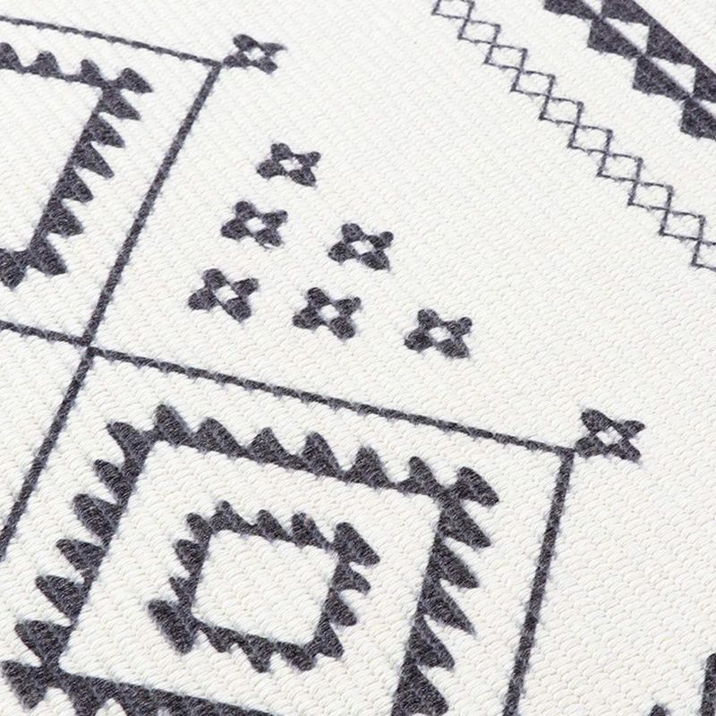 Simple Native American Rug Traditional Cotton Blend Carpet Washable Rug with Fringe for Bedroom