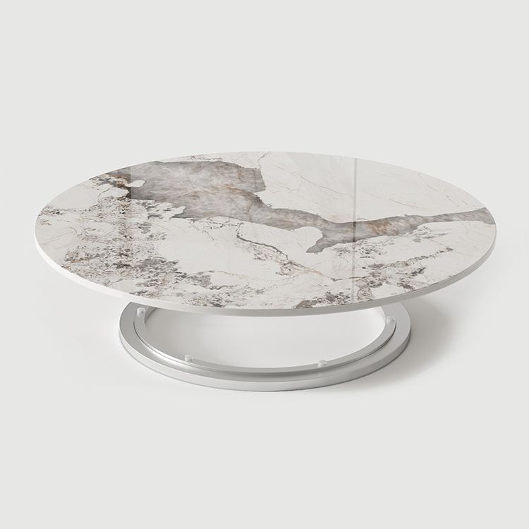 Modern Round Dining Table Set 1/2/5/9 Pieces Dinette Set with Sintered Stone Top
