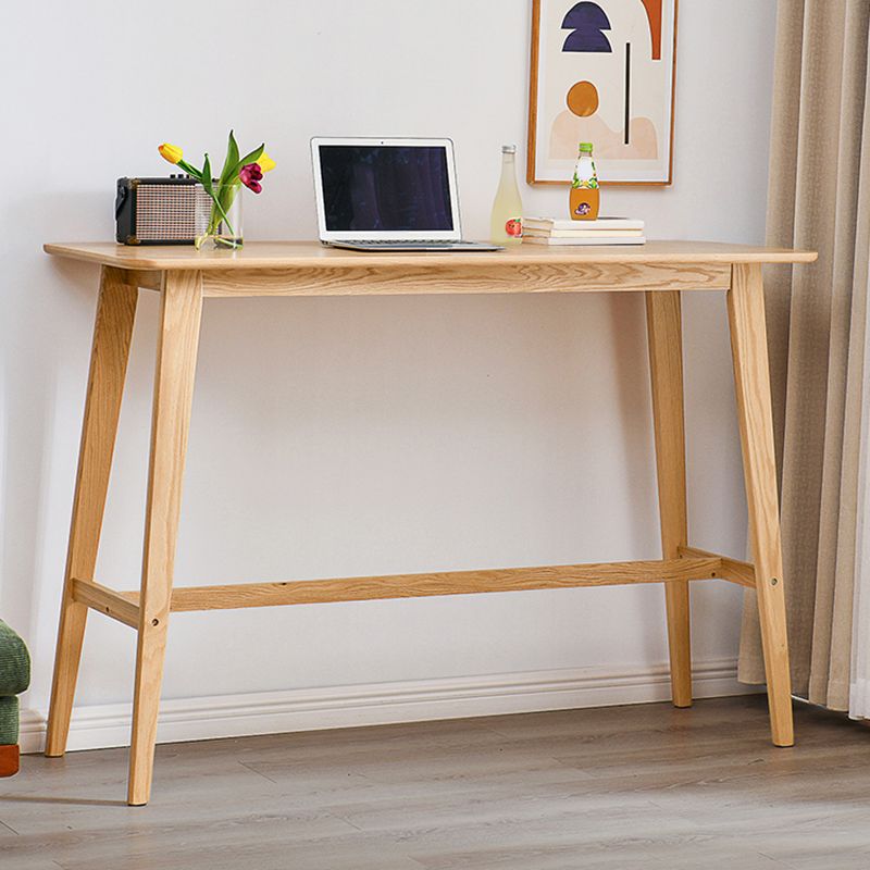 Contemporary Solid Wood Bar Dining Table Rectangle Bar Table in Natural