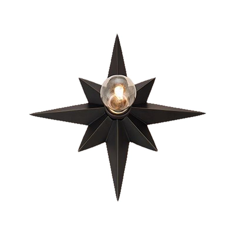 Zwart/brons anijs sterplafondlamp eigentijds metaal 1-kops trapinbouwlamp