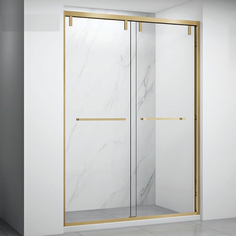 Semi Frameless Dual Move Shower Screen Clear Glass Shower Door