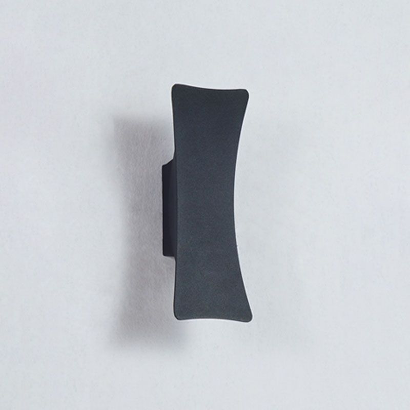 Modern Minimalist Waterproof LED Wall Light Aluminium Outdoor Spotlight with Glass Shade