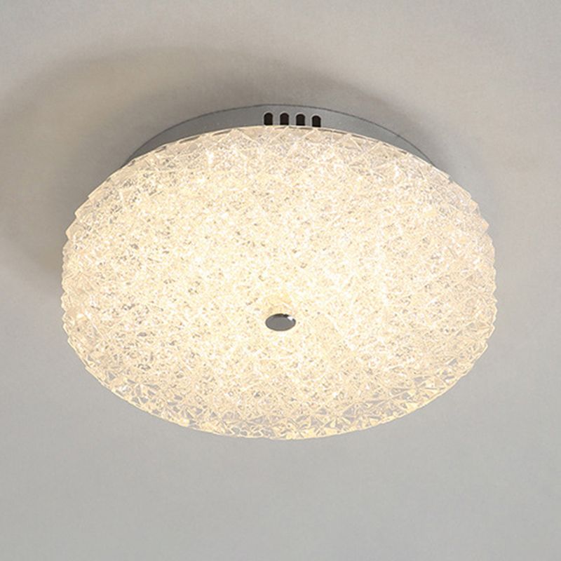 Modern Ceiling Mount Light LED Close to Ceiling Lamp with Glass Shade for Living Room