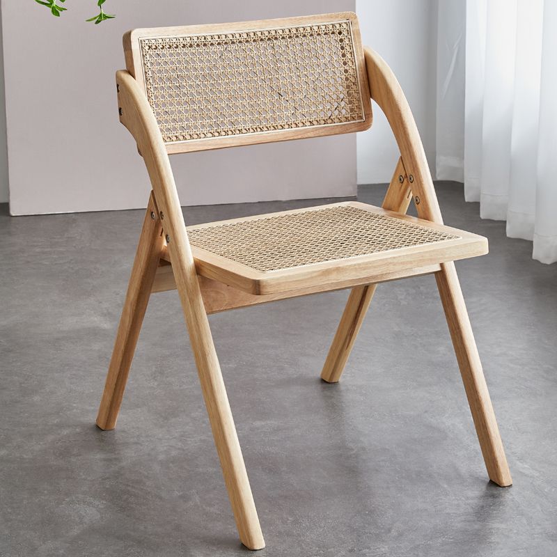 Slipper Accent Chair Wood Solid Wood Frame Armless for Living Room