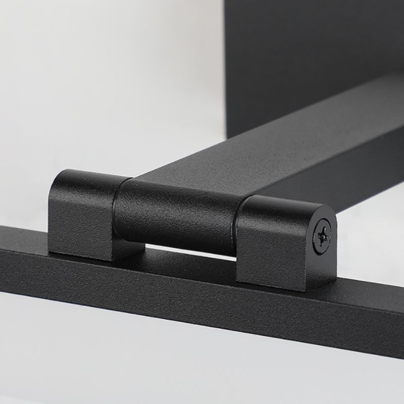 Black Vanity Light Modern LED Mirror Front Light with Plastic Shade for Bathroom