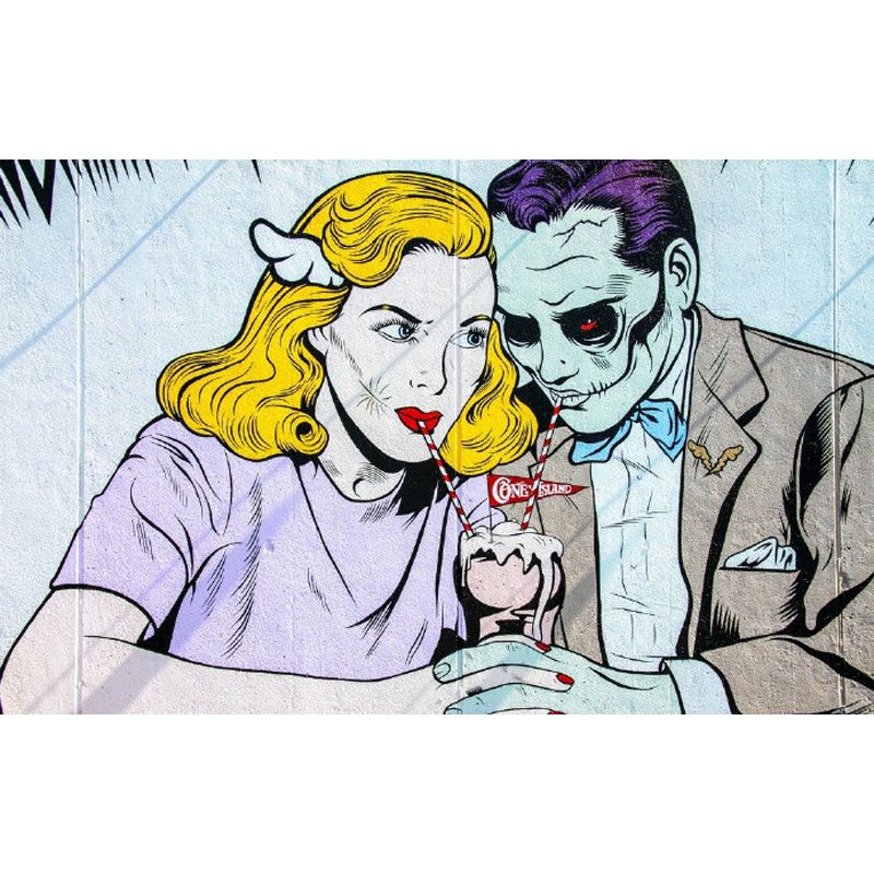 Non-Woven Ornamental Mural Decal Modern Fine Arts Graphic Wall Decor, Personalize