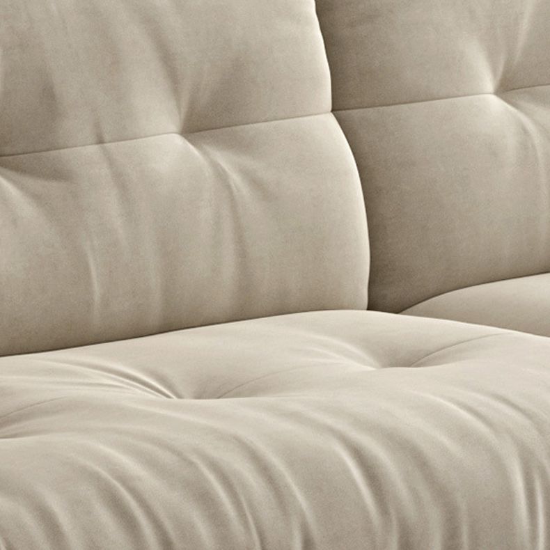 Modern 33.46" H Microfiber Armless Tufted Sofa for Living Room