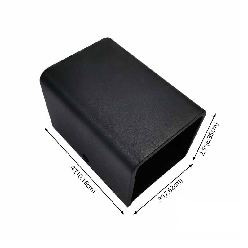 Squared 1-Light Modern Sconce Light Aluminum Wall Lighting Ideas for Bedroom