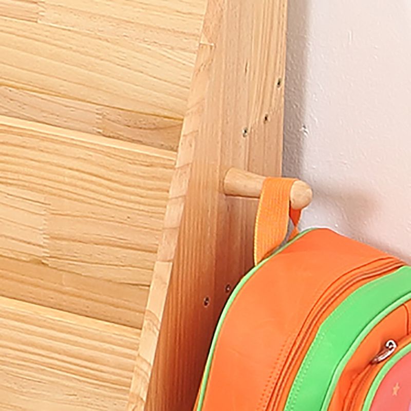 Natural Wooden Shelf Bookcase Pine Closed Back Book Shelf Modern