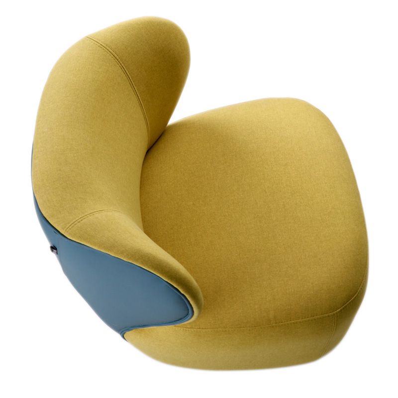 Bedroom Cotton Armless with Fabric Seat Fixed Back Accent Room Chair