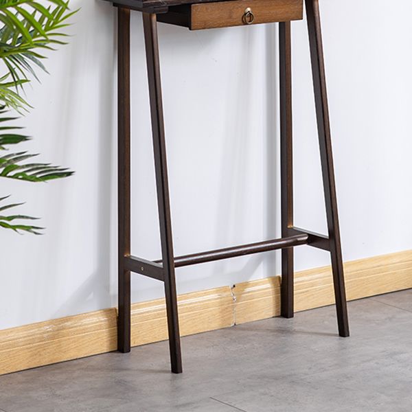 Modern Rectangular Console Table Wooden Console Sofa Table in Brown/Natural