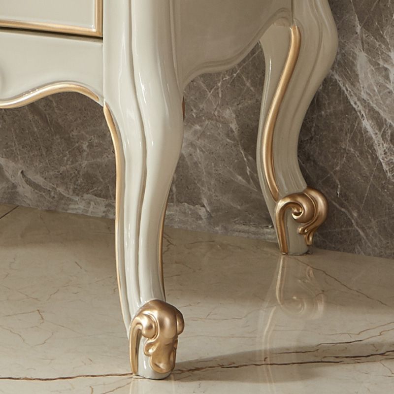 Classic Glam Dresser Wooden Storage Chest Dresser with 5 Drawers