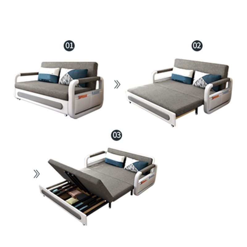 35" Wide Contemporary Sleeper Sofa Futon Storage Sleeper Sofa